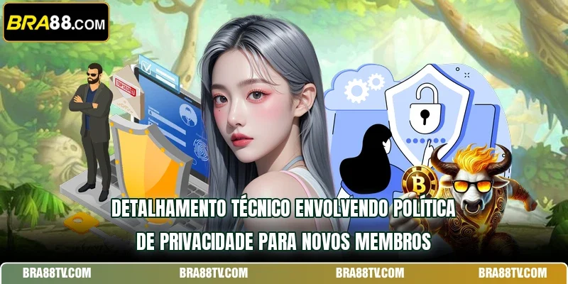 Detalhamento técnico envolvendo Política de Privacidade para novos membros